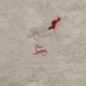 Christian Louboutin White Pouch with Red Logo